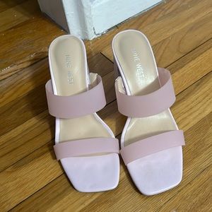 Blush pink Nine West heel